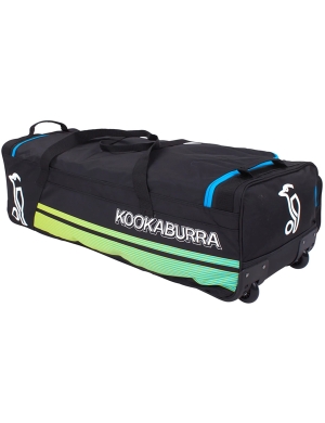 Kookaburra 4500 Wheelie Cricket Bag - Black/Aqua
